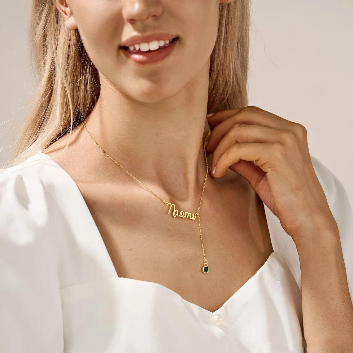 Cherished Moments Name Necklace
