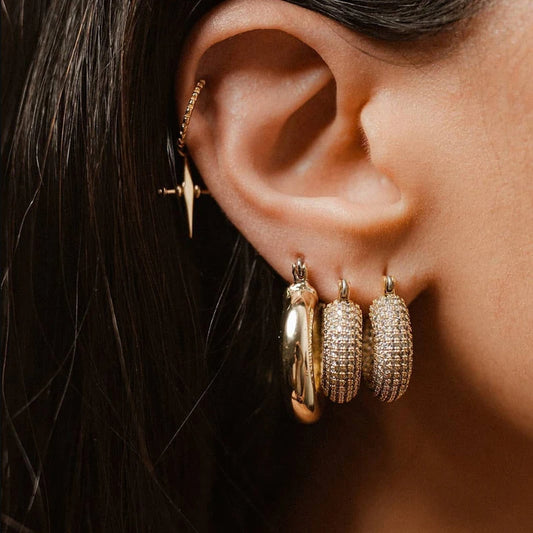 Radiant Hollow Drop Earrings