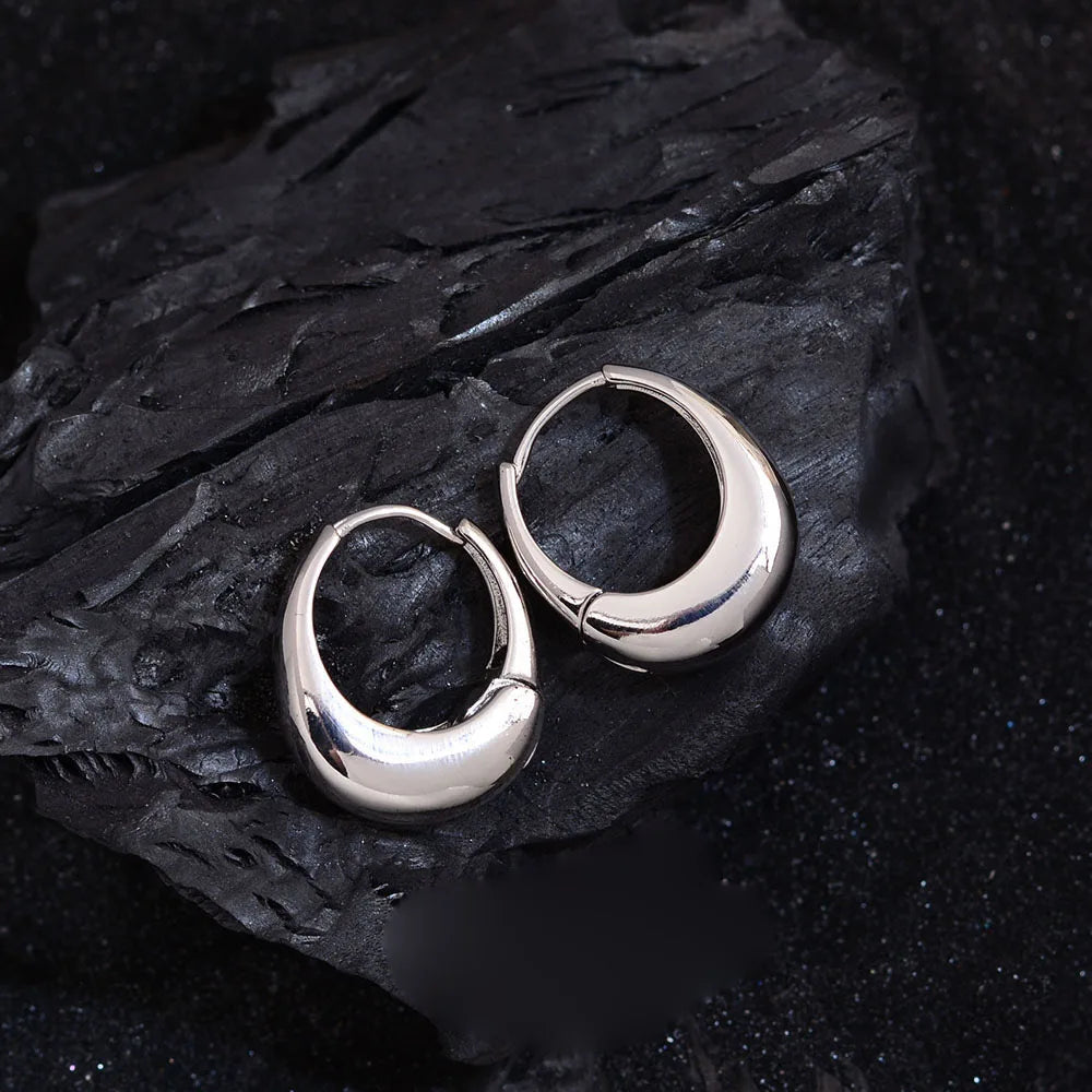 Simplicia Silver Hoops