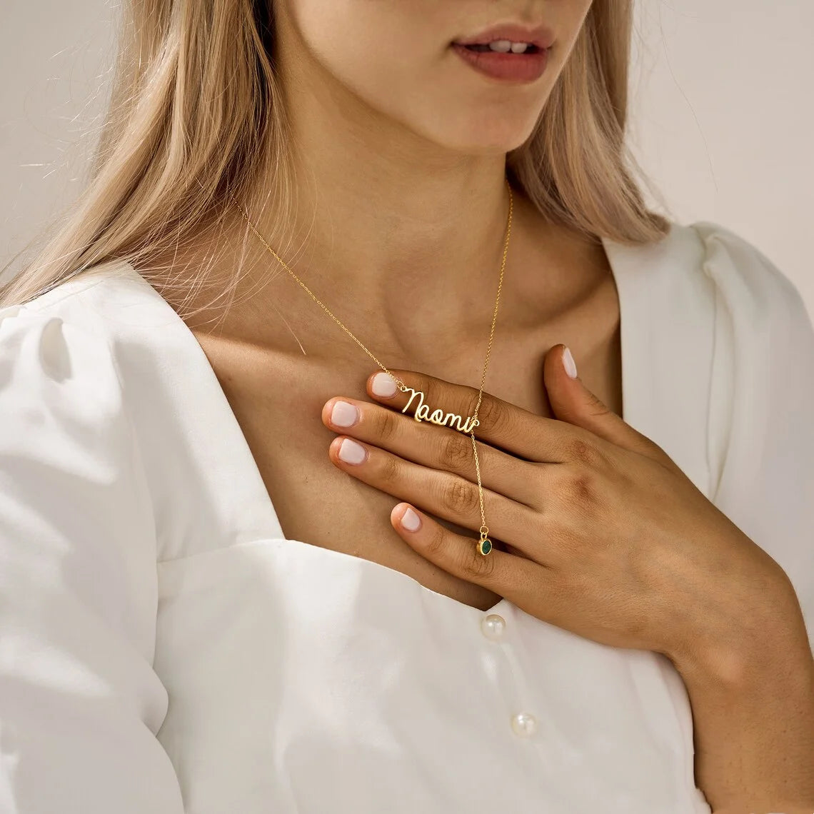 Cherished Moments Name Necklace